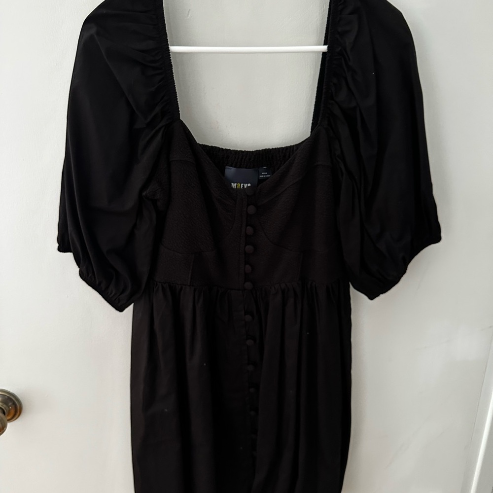 Anthropologie Maeve Puffed Sleeve Sweetheart Neckline Mini Dress